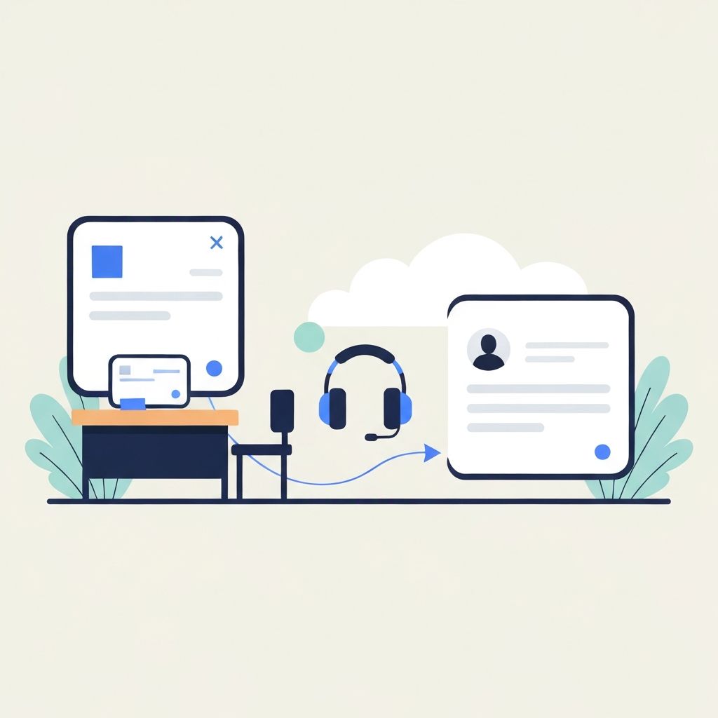Editorial illustration of a student learning need being matched to a classroom adjustment, with a desk, resource card, and gentle arrow path connecting need to support.